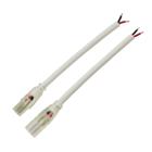 Wet Location Solder Connector Pair (10.5mm Plugs) - White PVC 2464, 5 Pack