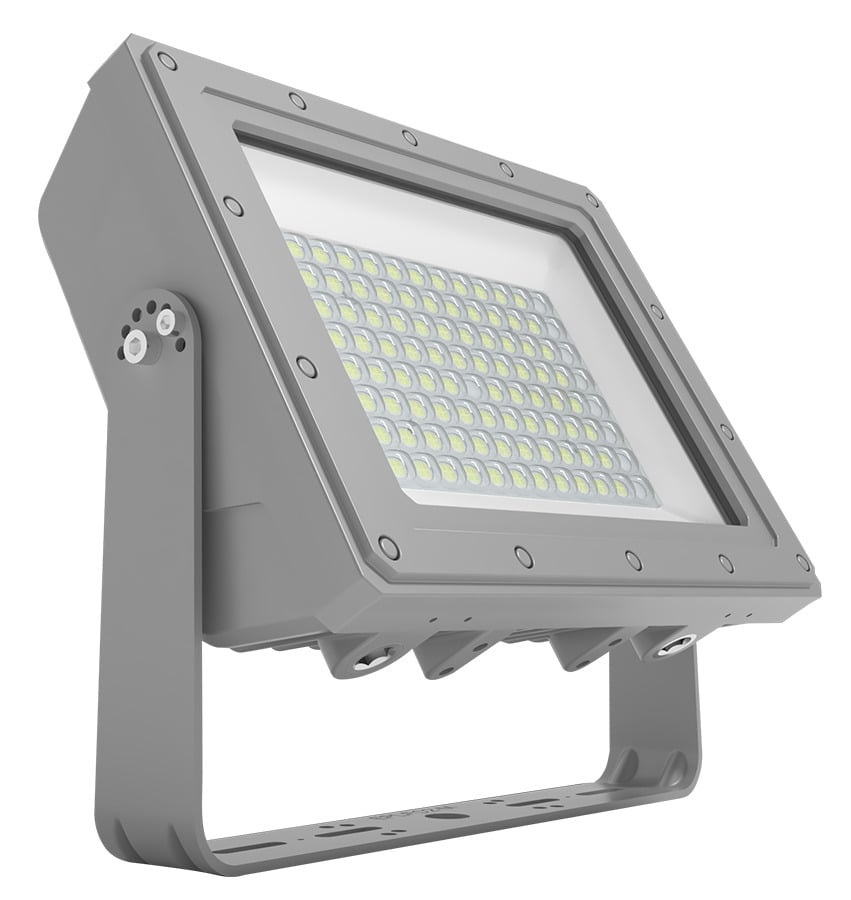 HAZFFLED100 HAZFFLED Hazardous Flood Light, LED Lamp, 102.6 W Fixture, 120 to 277 V, Gray Housing