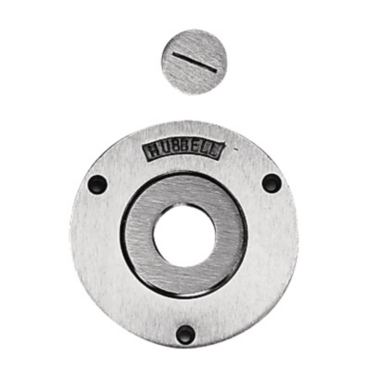 SA5012 Machined Replacement Standard Crown Plug, For Use With Flush Concrete Floor Box, Brass