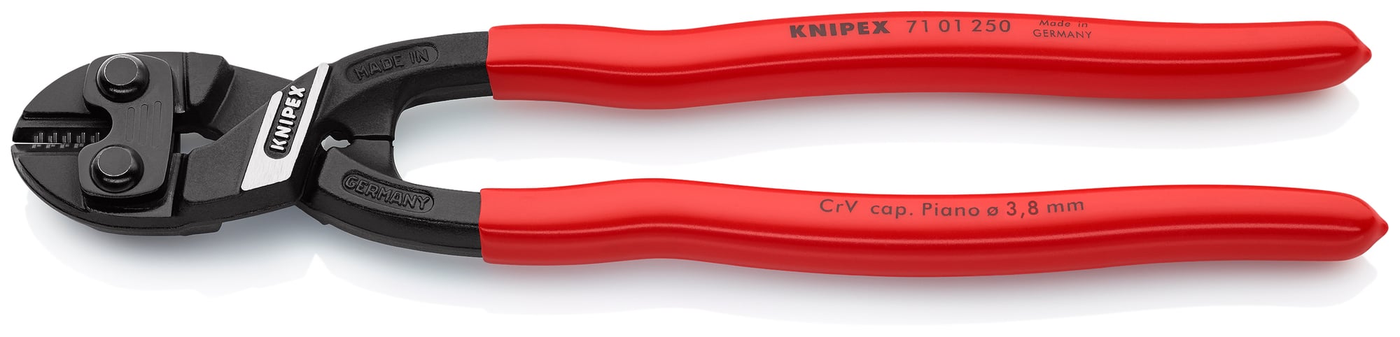CoBolt High Leverage XL Compact Bolt Cutters, 10 in., Plastic Coating