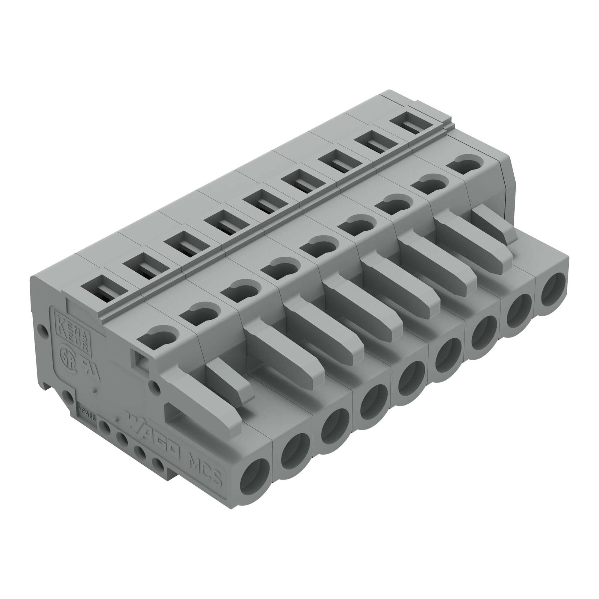 231-109/026-000 Operating Tool 1-Conductor Female Connector, 630 V, 16 A, 28 to 12 AWG Wire, 9 Poles