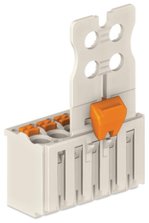 2091-1106/002-1000 Push Button 1-Conductor Female Connector, 320 V, 10 A, 24 to 14 AWG Wire, 6 Poles