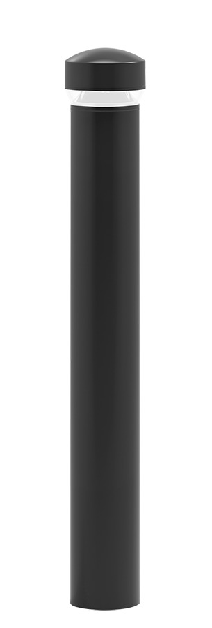 BDLEDR18 270 deg Distribution Round Standard Bollard Light With Dome Top,) LED Lamp, 17 W Fixture, 120/208/240/277 V AC, Bronze/Polyester Powder Coated Housing