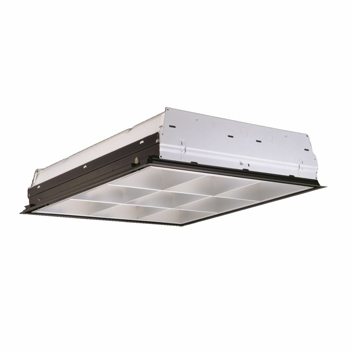 2EP3GX-2U6T8S33I-UNV-EB81-U Metalux 2EP3GAX/Paralux III High Performance Standard Commercial Indoor Troffer, (2) T8 Lamp, 120 to 277 V AC, Steel Housing