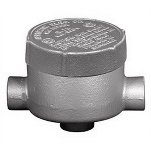 Conduit Outlet Box, Dust-Ignitionproof Explosionproof Raintight, Series: GRJ, 3/4 in, 2.13 in Cover Opening Size, 7.3 cu-in, For Use With: Threaded Metallic Conduit System, Malleable Iron, Triple Coated, 2.88 in H x 2.88 in W x 2.06 in D