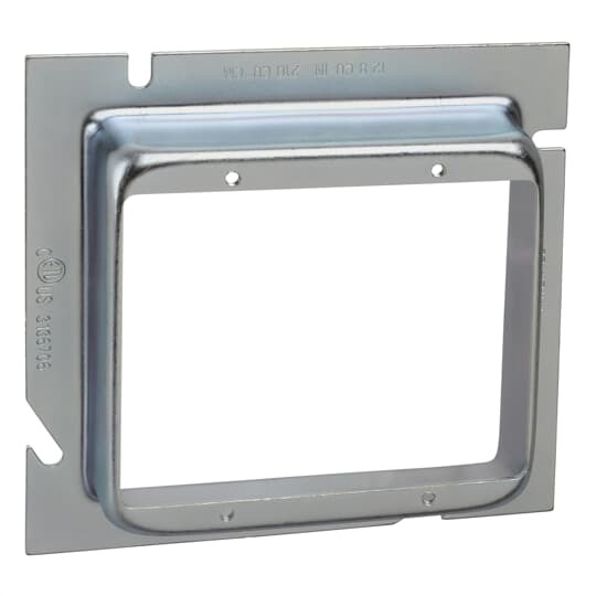 82C-2G-1 Steel City 2-Outlet Device Extension Ring, 2 Gangs, 5 in L x 5 in W, Steel