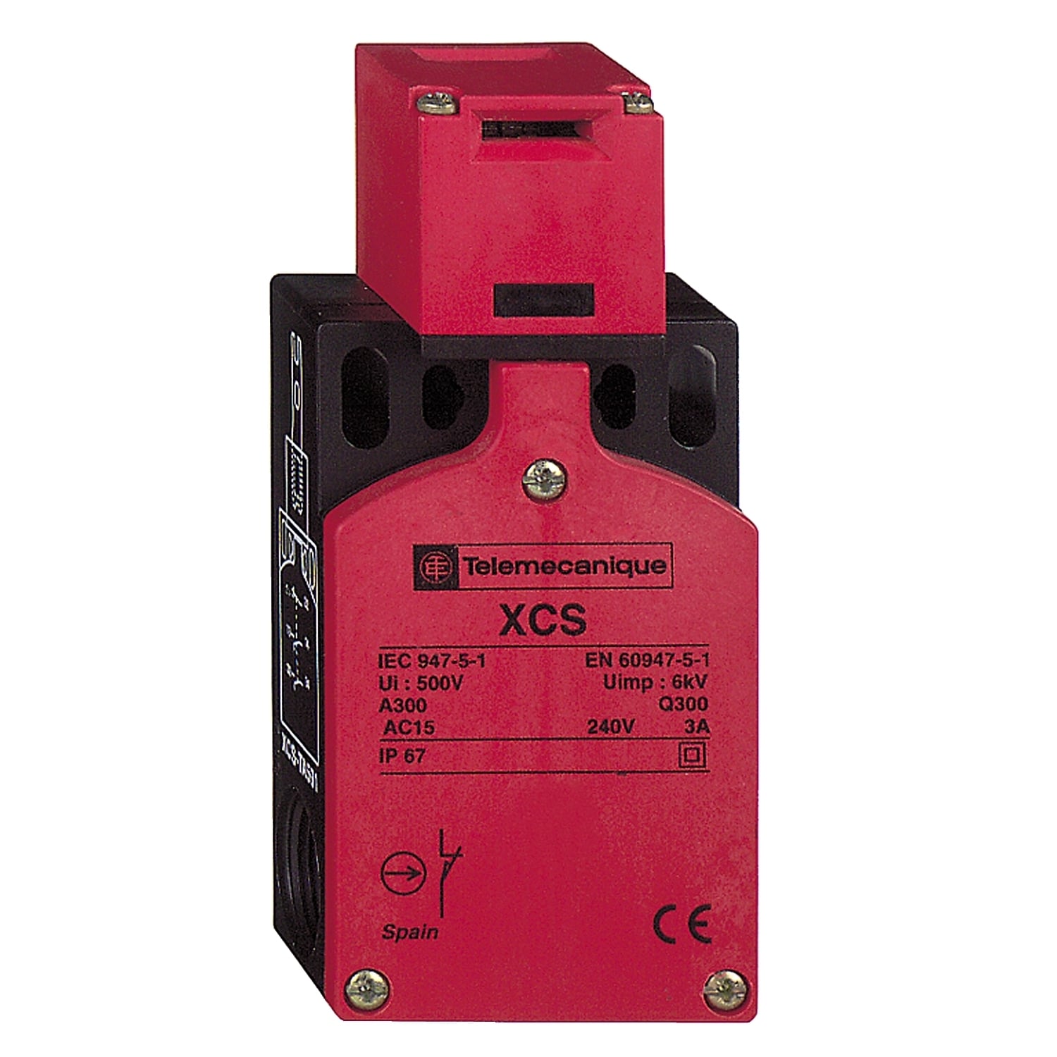 XCSTA591 Preventa Turret Head Safety Interlock Switch, 300 V AC, 5 A, 50/60 Hz, 3 Poles