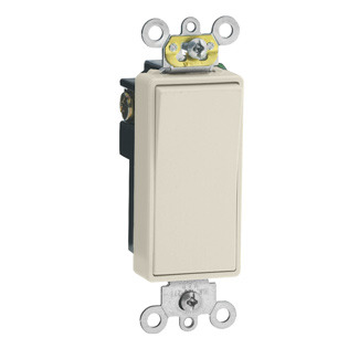 5691-2T Self-Grounding AC Quiet Switch, 120/277 V AC, 15 A, 1/2 hp, 2 hp Power Rating