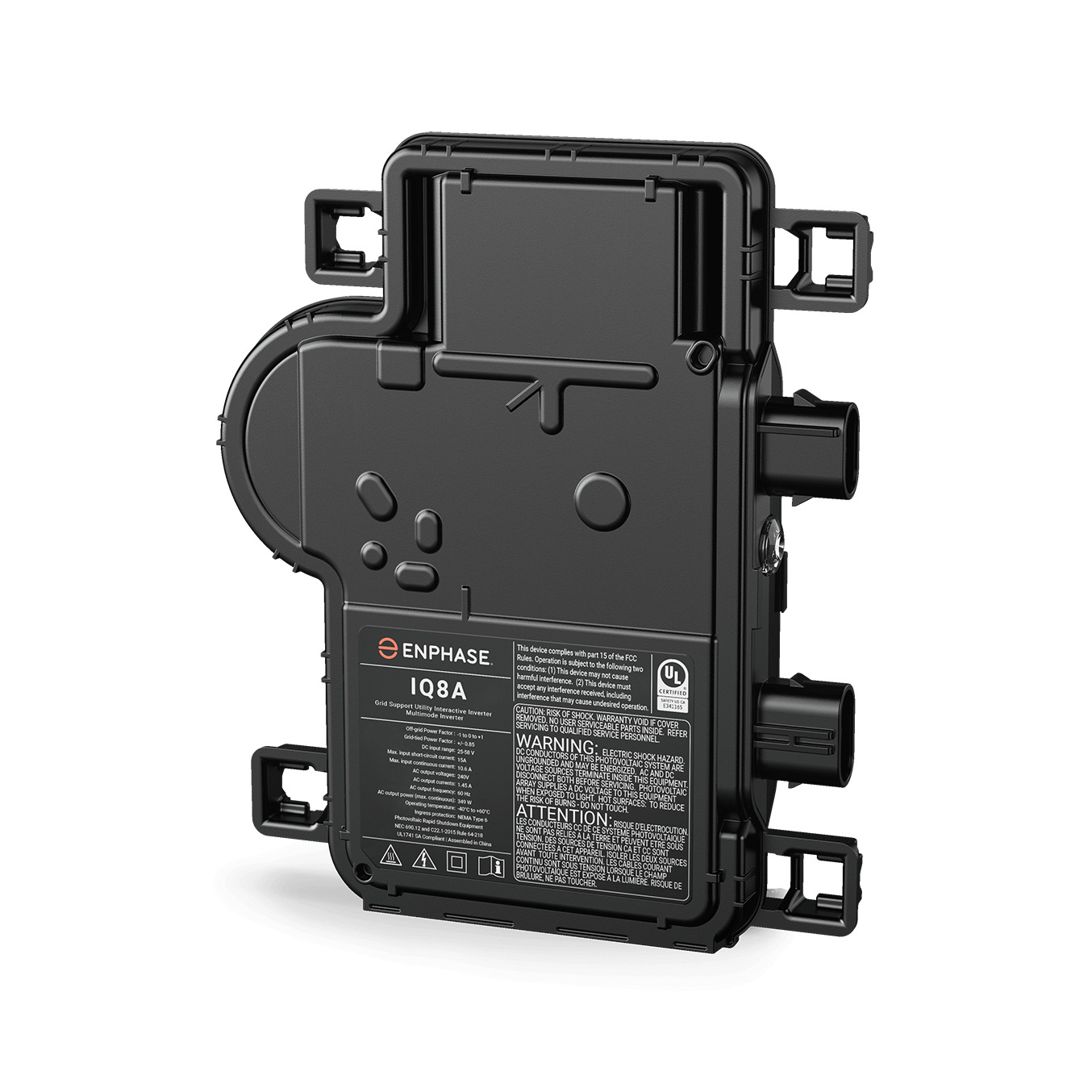IQ8A Microinverter, compatible with 72-cell PV modules