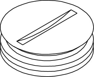 825A-3/4 Abandon Plug, For Use With 800 Series Floor Box, Brass, Brass