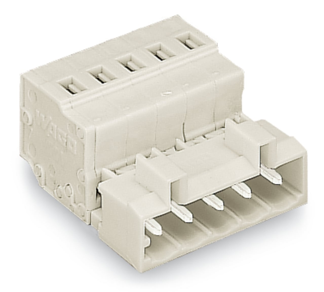 721-605 Operating Tool 1-Conductor Male Connector, 630 V, 12 A, 28 to 12 AWG Wire, 5 Poles