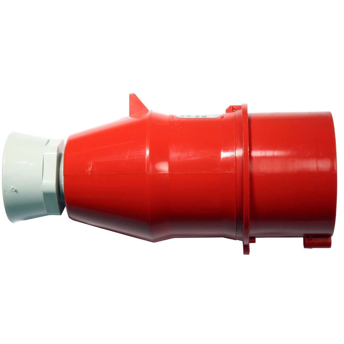 C532C6S C Series Grounding Heavy Duty Insulated Splashproof Standard Cord Mount Connector, 220 to 415 VAC, 32 A, 4 Poles, 5 Wires, Blue