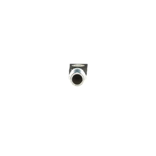 256-30695-1014 Color-Keyed 2-Hole Non-Insulated Compression Lug, 6 AWG Copper Conductor, Die Code: 24, 1/4 in Stud, Copper