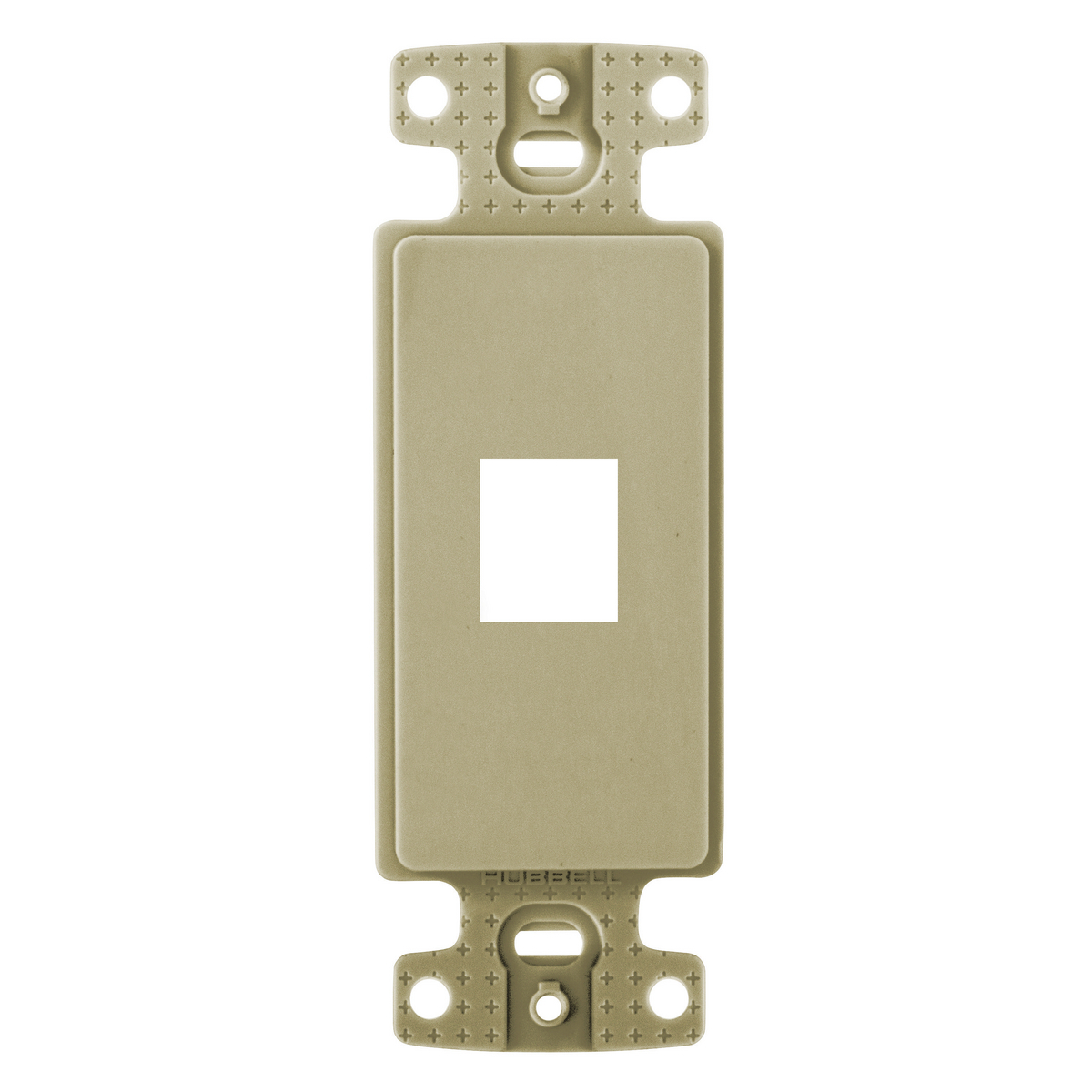 NS611I Keystone Standard Unloaded Decorative Frame, 1 Gangs, 1 Ports, ABS, Ivory