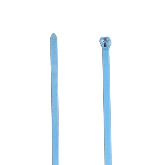 TY528M-PDT Ty-Rap Detectable Cable Tie, 14.2 in L x 0.18 in W x 0.047 in THK, Polypropylene, Blue
