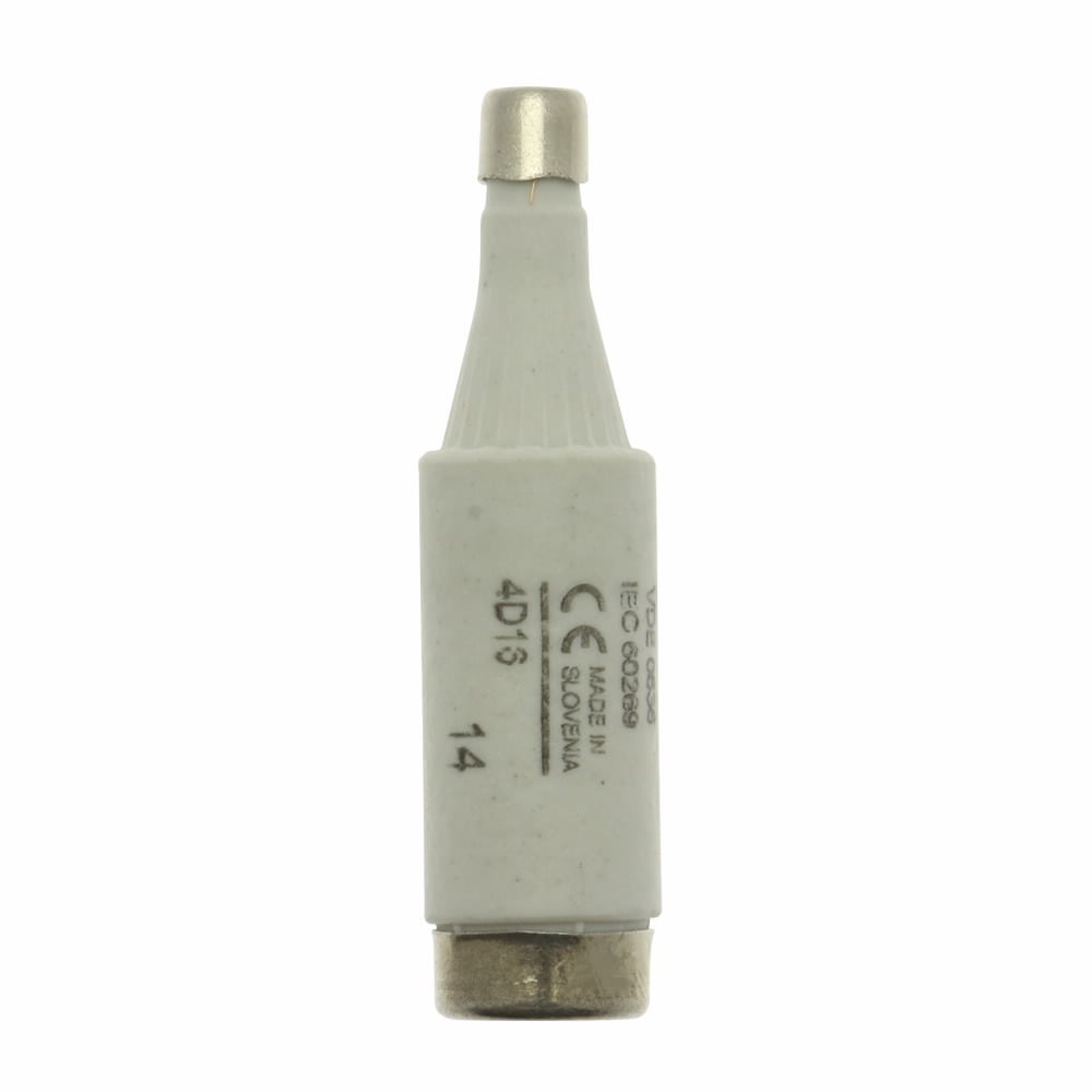 4D16 Type D Low Voltage Time Delay Fuse, 4 A, 500 V, 50 kA Interrupt, Class: GL/GG/C, Cartridge Body