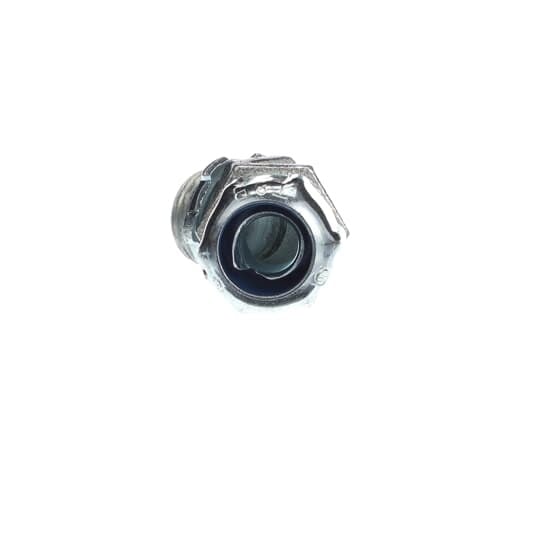 5241 T&B Non-Insulated Conduit Connector, 3/8 in Trade, 45 deg, Malleable Iron, Chromate Coated/Electro-Zinc Plated