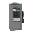 Safety switch, heavy duty, unfused, viewing window, NEMA 3R, 600V, 30A, 3 pole, ground lugs