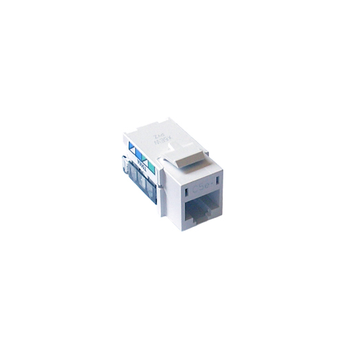 CON-1P-C5E-WH Telephone/Network Jack Connector, 8-Conductor, RJ45 Category 5e, White