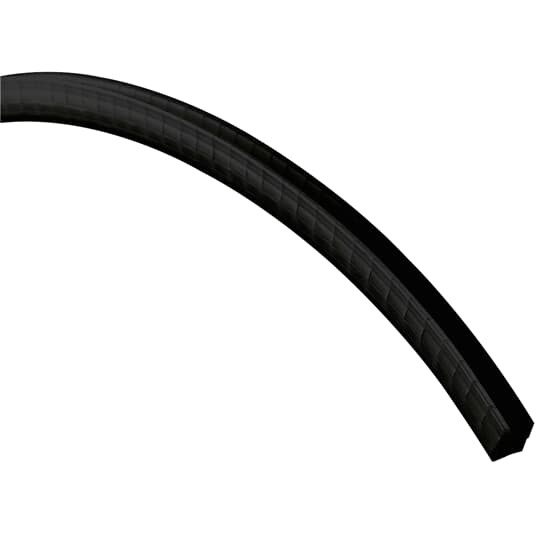 GRNY-125-0-C Catamount Extruded Grommet Edging, 1/8 in THK Panel, 100 ft L, Nylon/Polyamide 6.6, Black