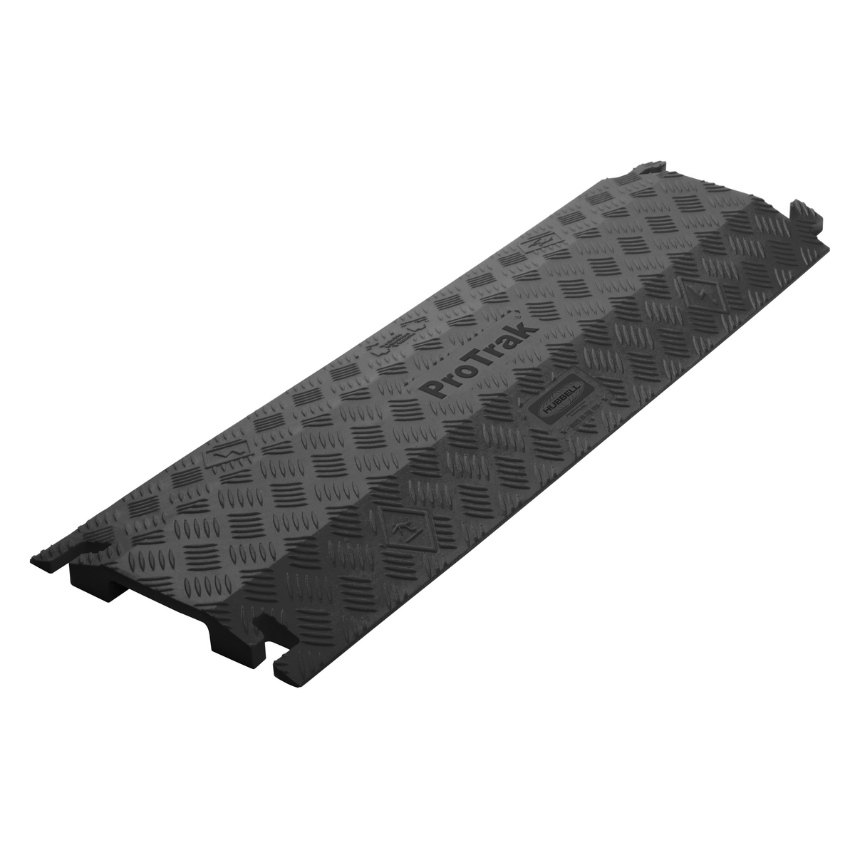 PROTRK140BK Drop Over Cable Protector, 3 ft OAL x 10-3/4 in OAW x 1-1/2 in OAH, 1 Channel, Black