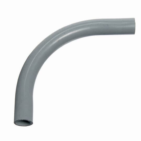 UB9FN Carlon SCH 80 Plain End Special Radius Conduit Elbow, 4 in Trade, 90 deg, PVC