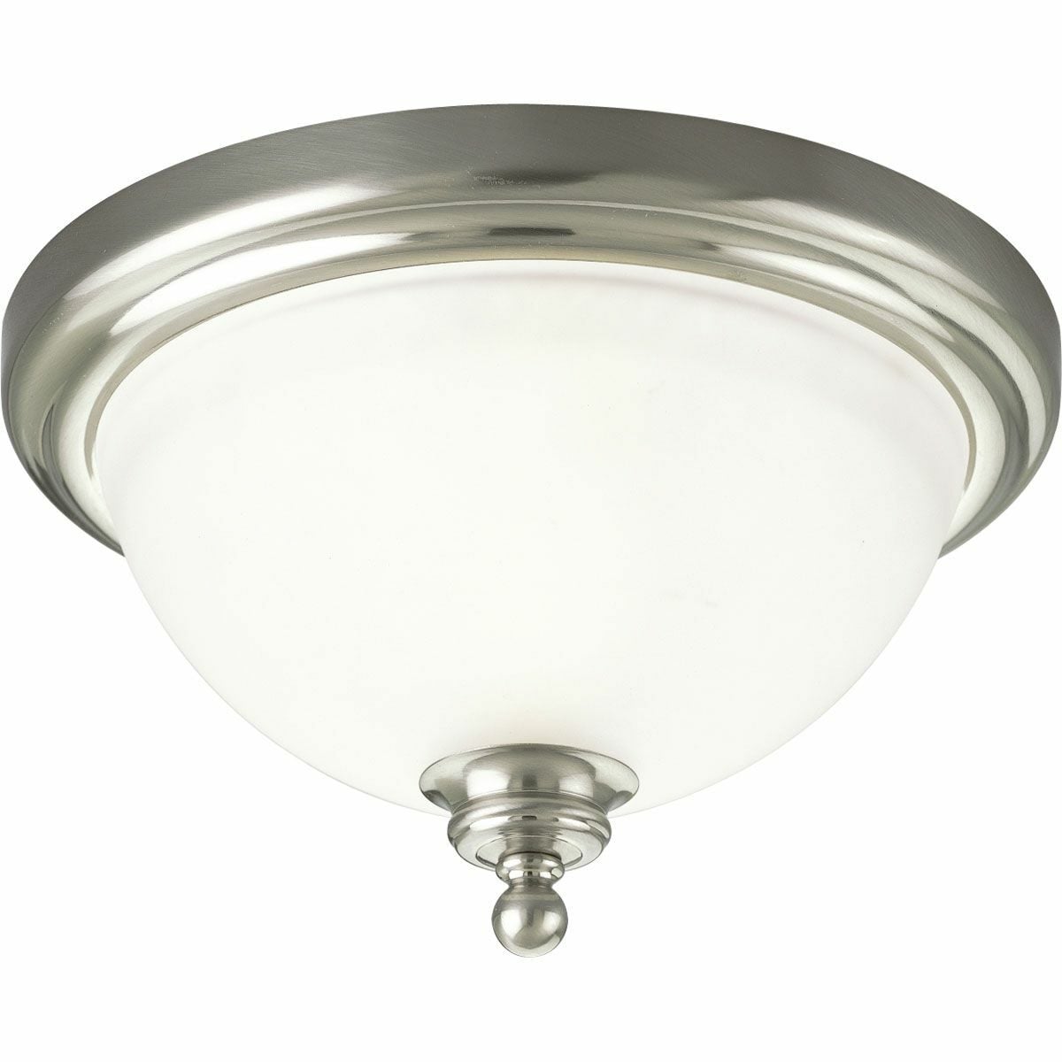 P3311-09 Madison Close-to-Ceiling Fixture, (1) A19 Lamp, 120 V AC, Brushed Nickel Plated Housing