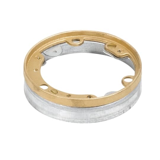 P-62-TAR Steel City Recessed Service Flange and Adjustment Ring, Brass