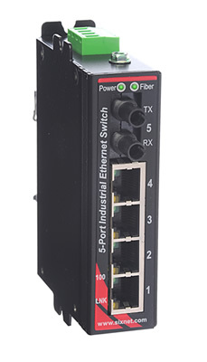 SLX-5ES Unmanaged Industrial Ethernet Switch, ST 4km
