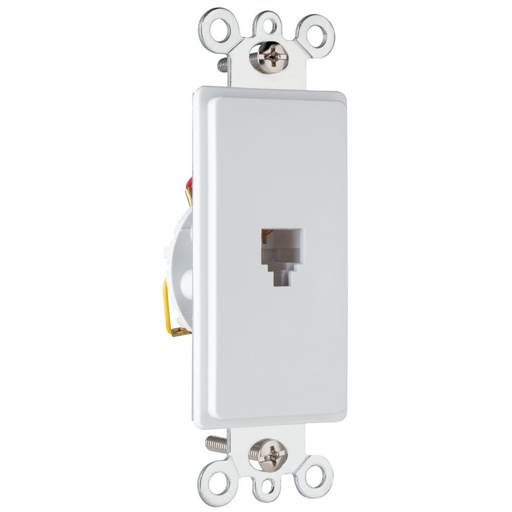 26TE14-W 1-Gang Decorator Modular Jack, Wall Mount