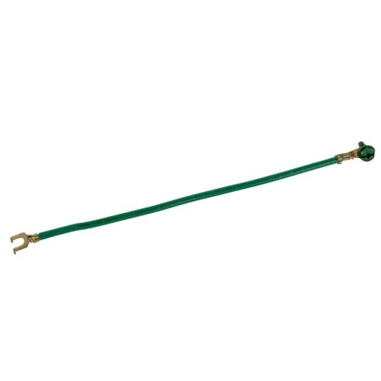 GSC-12-S Steel City Insulated Grounding Pigtail, 12 AWG Stranded Wire, 8 in L, Fork Tongue Terminal, Steel