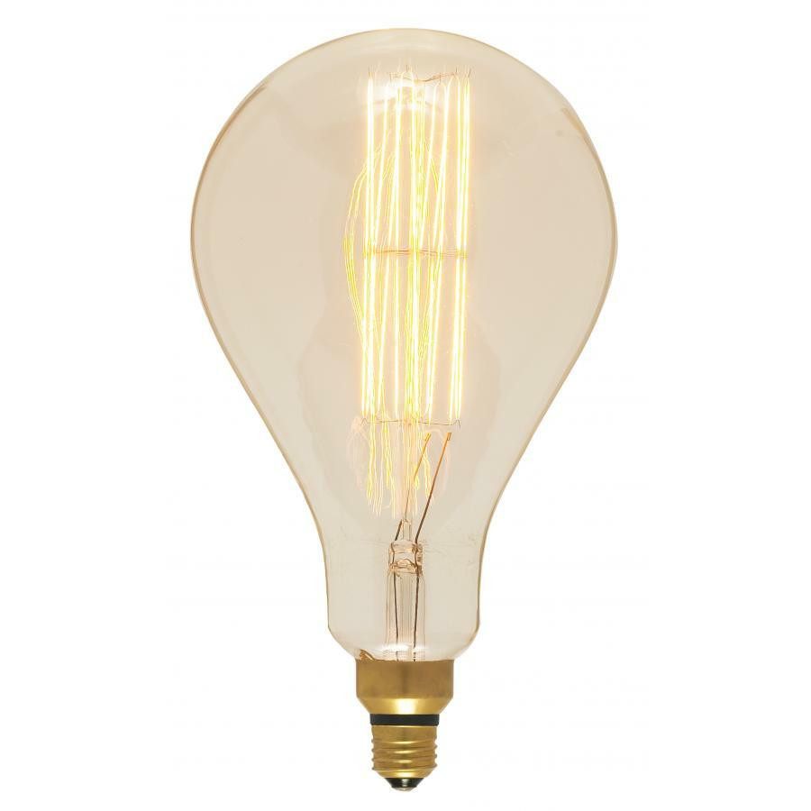 S2433 Dimmable Vintage Decorative Incandescent Lamp, 60 W, E26 Incandescent Lamp, PS52 Shape, 80 Lumens Initial