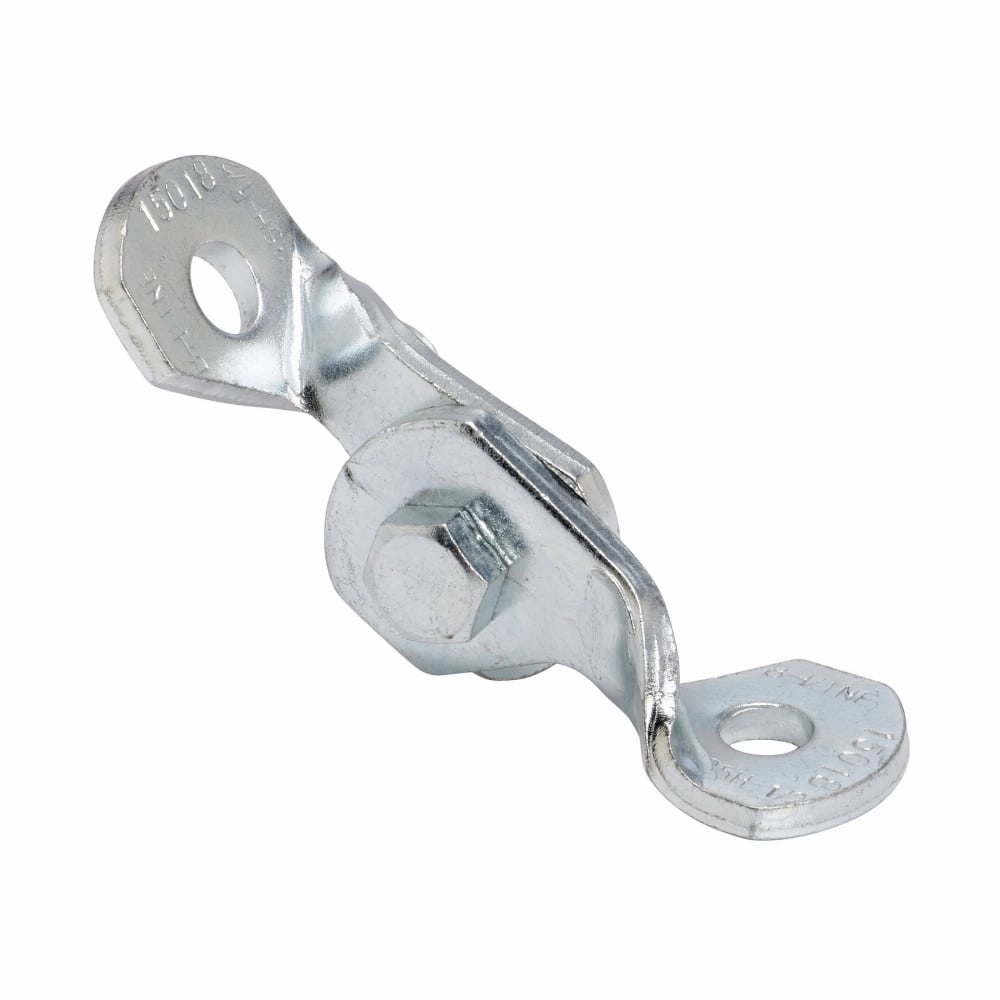 B335-2-3/8ZN Adjustable Channel Hinge, 3 Holes, Steel