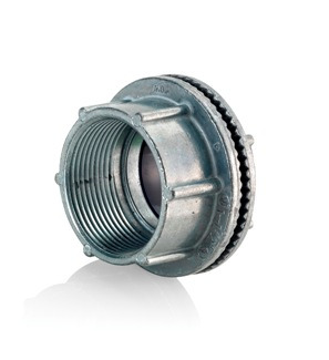 HUB-112 Threaded Watertight Conduit Hub, 1-1/2 in, For Use With IMC/Rigid Conduit, Die Cast Zinc