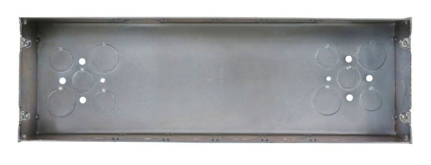 TP874 Thepitt Welded Gang Box, Steel, 150 cu-in Capacity, 6 Gangs, 12 Knockouts