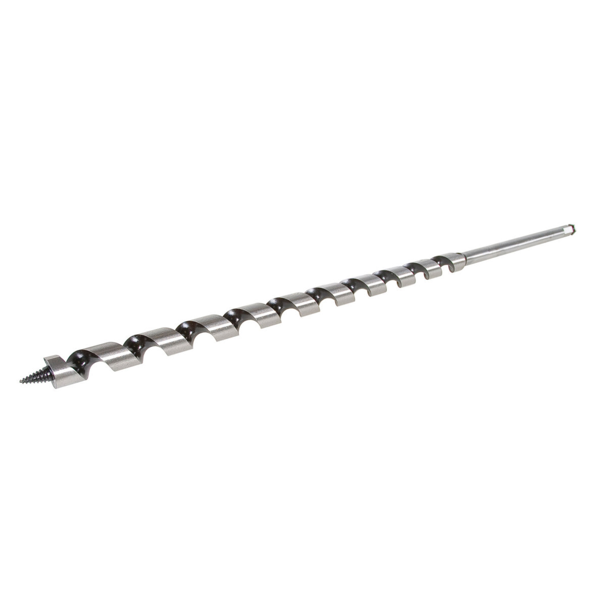 70PT-11/16 Long Impact Auger Bit With Hardened Jaws, 11/16 in Dia, 24 in OAL, 14.7 in L Hollow Center Flute, 7/16 in Shank