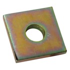 Washer, Square, Size 1-1/2 Inches x 1-1/2 Inches, Bolt Size 5/16 Inch, Thickness 1/8 Inch, Steel