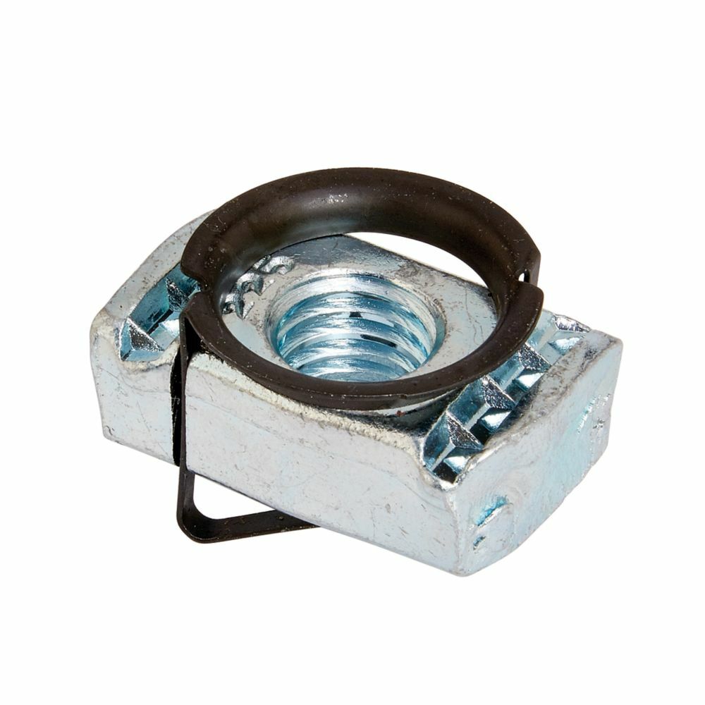 TN525ZN 500 Twirl Nut With Spring, For Use With B42, B52, B54 and B56 Series Short Channel, 3/8 in THK, 1/2-13 Thread, Steel