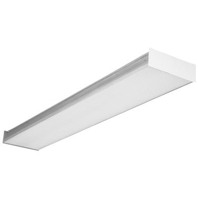 SB 2 32 MVOLT GEB10IS SB Series Square-Basket Wraparound, (2) Lamps T8 Lamp, 120 to 277 VAC, High Gloss Baked White Enamel Housing