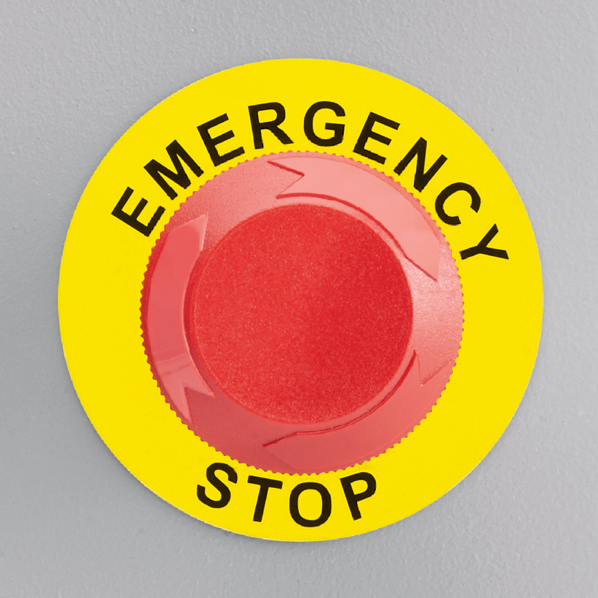 C350A8-30-ES Push Button Label