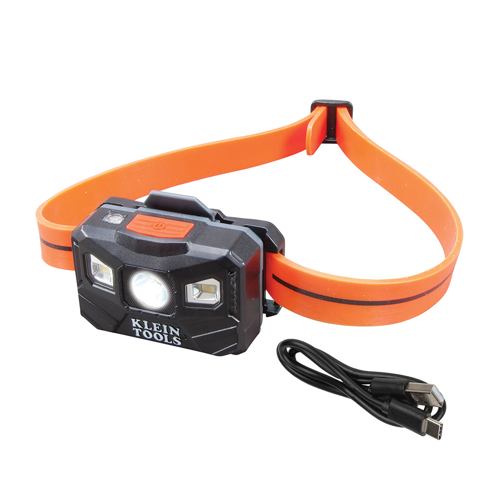 56064 Headlamp Rechargeable Headlamp, LED Bulb, ABS Housing, 400, 1 Bulbs