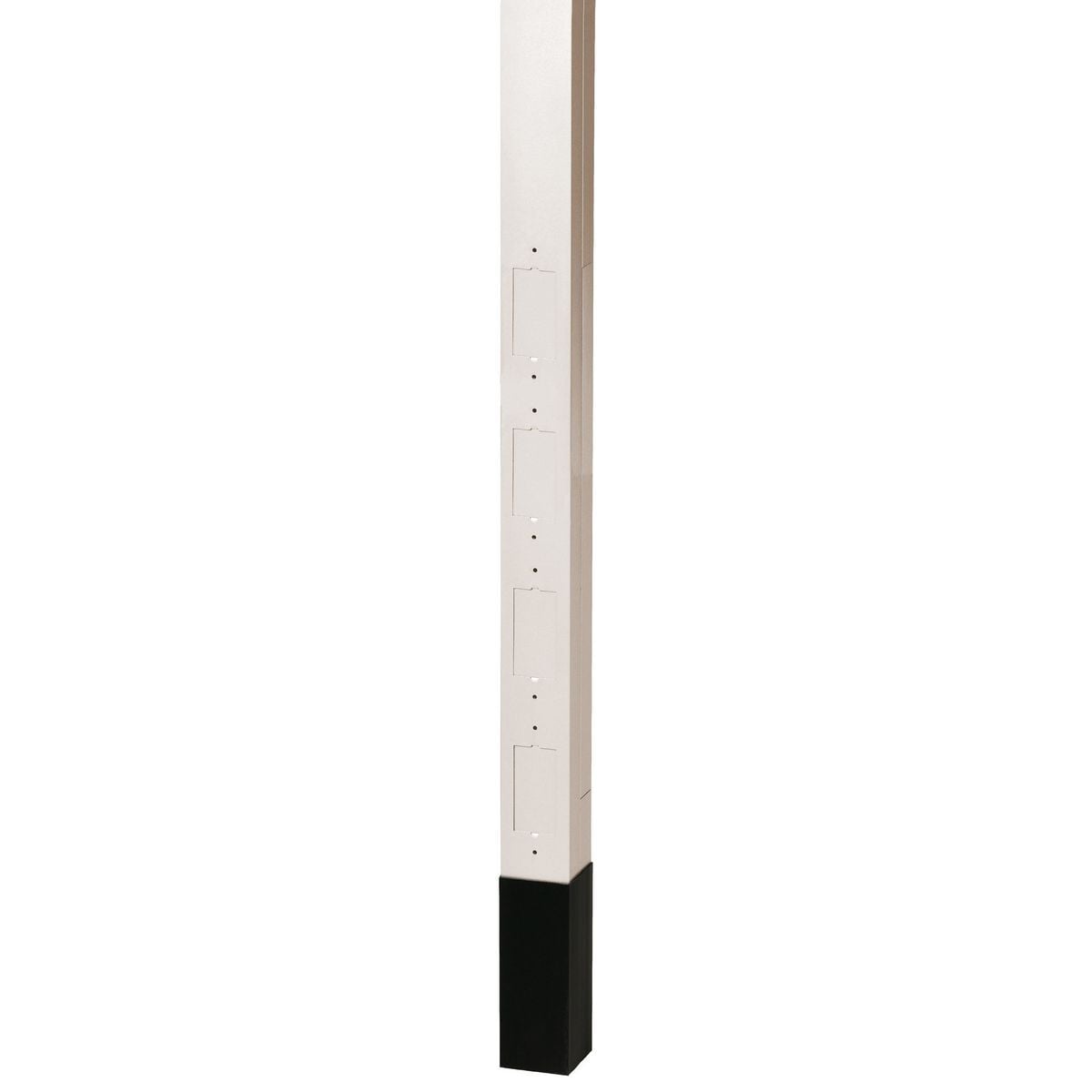 HBLPPOOW Blank Pre-Wired Service Pole, (4) Knockouts Capacity, 4 Outlets, 10 ft 2 in L x 2.13 in W, Aluminum