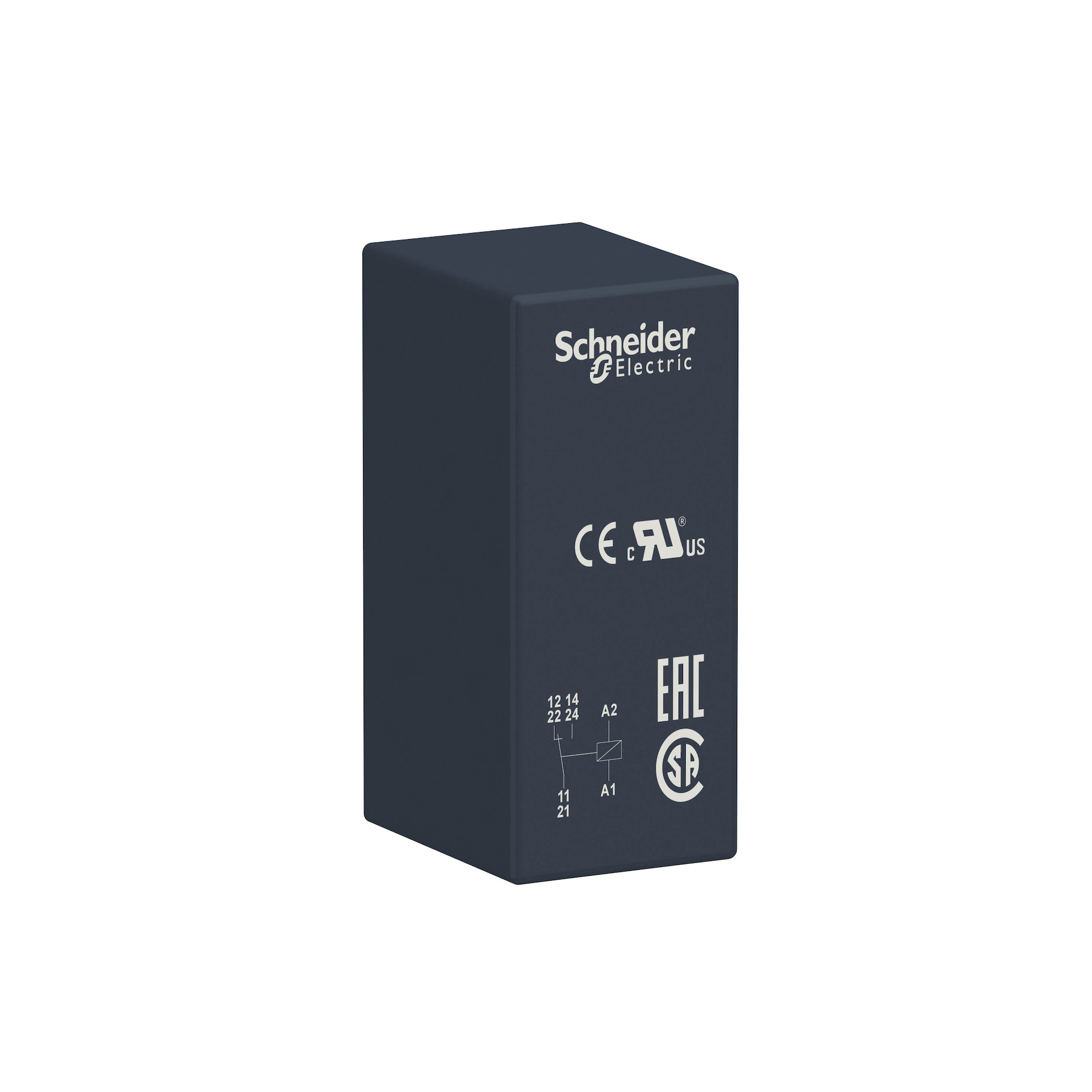 RSB1A160U7 Zelio Interface Plug-In Relay, 16 A, 1CO 1 Form C SPDT Contact, 240 V AC V Coil