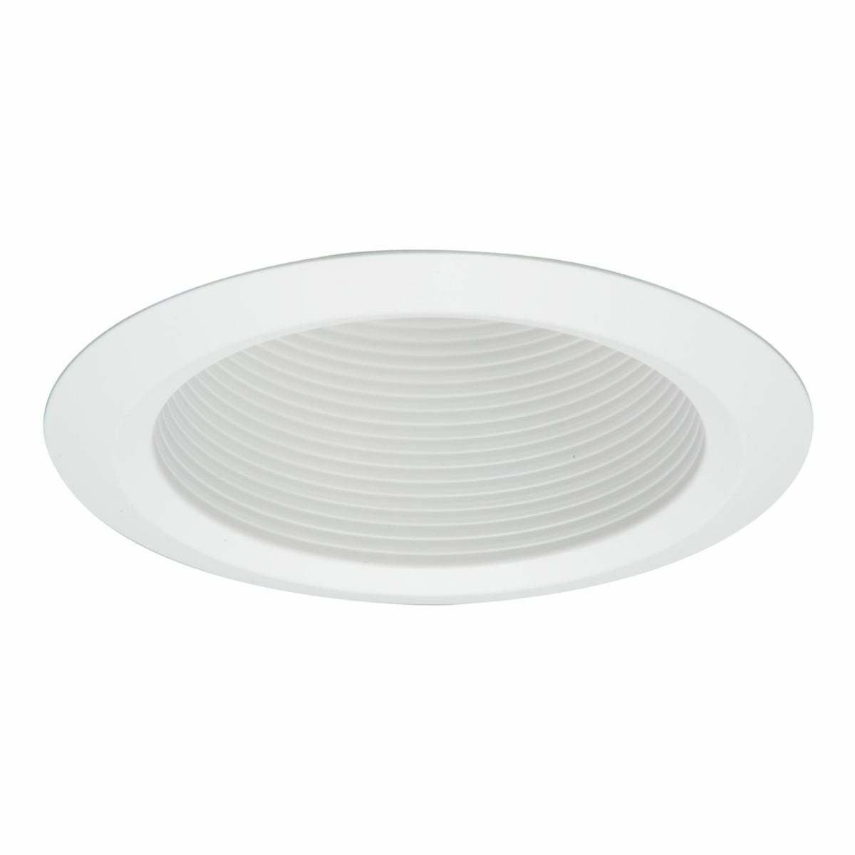 5125WB Halo 5125 Circle Full Cone Self Flange Baffle Trim, 5 in Dia Inside x 6-5/8 in Dia Outside, Incandescent Lamp, For Use With H5 and E5 Housing, Metal