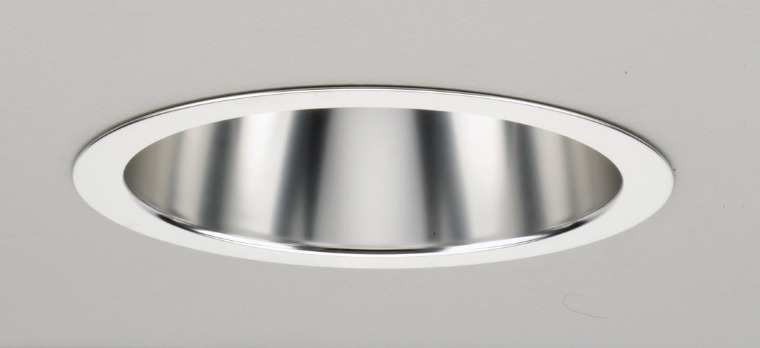 AF 2 6AR TRIM J4 AF Series Downlight Trim, 6 in Dia Inside, CFL Lamp, For Use With 6 in 2-Lamp Housing, Aluminum