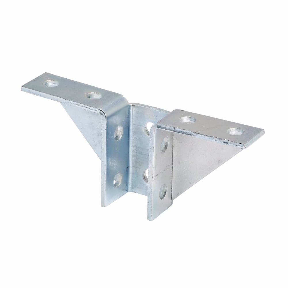 B495ZN Double Wing Gusseted Connection, 10 Holes, 3-7/8 in L x 9-3/16 in W, Steel