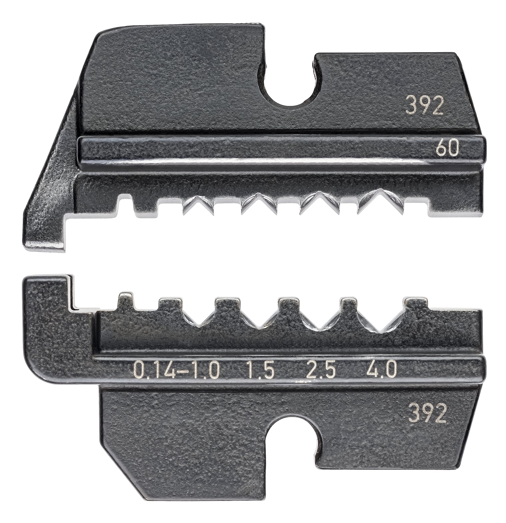 97 49 60 Crimping Die, 0.14 to 4 sq-mm, 26 to 12 AWG, Ball Bearing Steel
