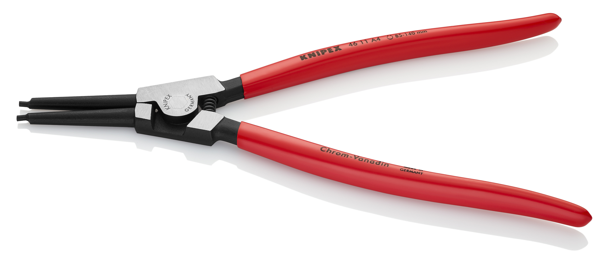 External Snap Ring Pliers-Forged Tips, 12 1/2 in., Plastic coating, 1/8 in. Tips