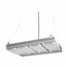Eaton Crouse-Hinds series IHB industrial high bay LED light fixture, Cool white, Non-dimmable driver, 750W-1500W HID or 8-10-lamp T5HO, Glass lens, 48000 lm, 116 lm/W, Anodized alum, No mounting module, Wide, 100-277 Vac, 127-250 Vdc, 436W