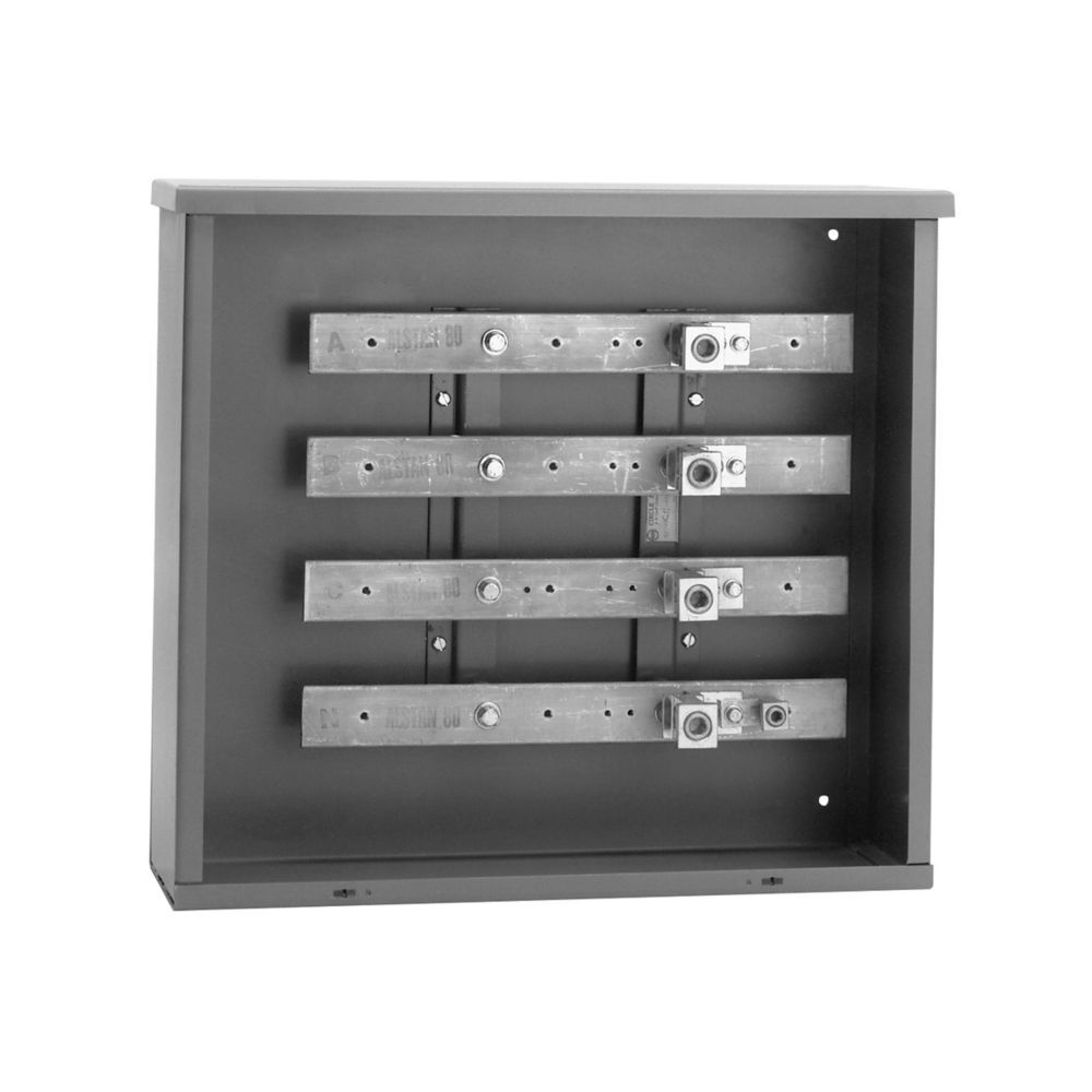 R1024 HCC Busway Surface Mount Bussed Gutter and Termination Cabinet, Aluminum/Galvanized Steel